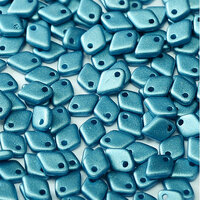 1.5mm x 5mm Dragon Scale Bead - 1 Hole - Alabaster Metallic Sea Blue - 02010-29434