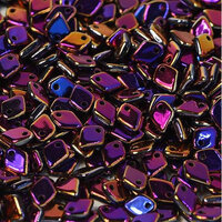 1.5mm x 5mm Dragon Scale Bead - 1 Hole - Jet Sliperit Full - 23980-29503