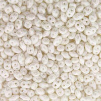 Mini Duo 2mm x 4mm - DU0403000-14400 - Chalk White Luster