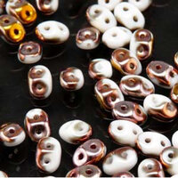 Mini Duo 2mm x 4mm - DU0403000-27101 - Chalk Capri Gold