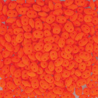 Mini Duo 2mm x 4mm - DU0425122 - Alabaster Neon Orange