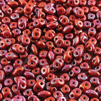 Mini Duo 2mm x 4mm - DU0493200-15001 - Coral Red Nebula