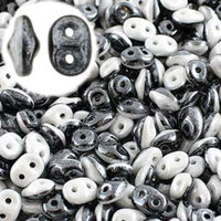Super Duo 2.5mm x 5mm - DU0503849-14400 - Duet Black & White Luster