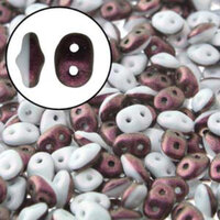 Super Duo 2.5mm x 5mm - DU0503849-29064 - Duet Black & White Polychrome Plum