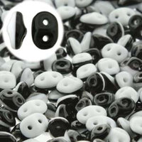 Super Duo 2.5mm x 5mm - DU0503849 - Duet Black & White