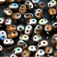 Super Duo 2.5mm x 5mm - DU0510230-28171 - Matte Smoke Topaz Vitrail