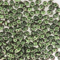 Super Duo 2.5mm x 5mm - DU0523980-29034 - Polychrome Sage & Citrus