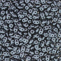 Super Duo 2.5mm x 5mm - DU0525037 - Pastel Dark Grey / Hematite