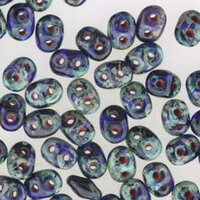 Super Duo 2.5mm x 5mm - DU0530090-86805 - Cobalt Travertine
