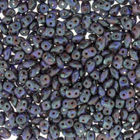 Super Duo 2.5mm x 5mm - DU0533050-86805 - Opaque Blue Dark Travertine
