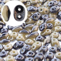 Super Duo 2.5mm x 5mm - DU0533413-14400 - Duet Opaque Navy Ivory Luster