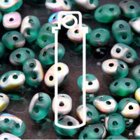 Super Duo 2.5mm x 5mm - DU0550720-28171 - Matte Emerald Vitrail