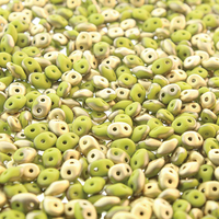 Super Duo 2.5mm x 5mm - DU0553410-26471 - Matte Opaque Wasabi Fools Gold