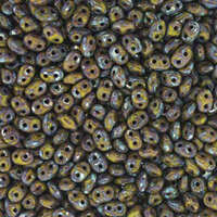 Super Duo 2.5mm x 5mm - DU0553410-43400 - Opaque Green Picasso