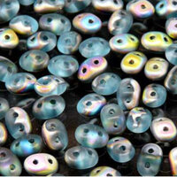 Super Duo 2.5mm x 5mm - DU0560020-28171 - Matte Aqua Vitrail