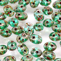 Super Duo 2.5mm x 5mm - DU0560020-43400 - Aquamarine Picasso
