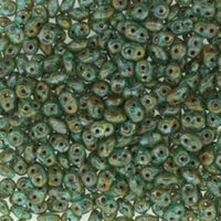 Super Duo 2.5mm x 5mm - DU0560020-86805 - Aqua Dark Travertine