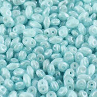 Super Duo 2.5mm x 5mm - DU0561000-14400 - Opal Aqua White Luster