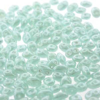 Super Duo 2.5mm x 5mm - DU0561100-14400 - Silk Green Aqua White Luster
