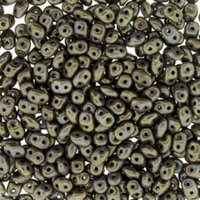 Super Duo 2.5mm x 5mm - DU0563030-15695 - Turquoise Blue Senegal Brown Purple