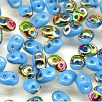 Super Duo 2.5mm x 5mm - DU0563030-28101 - Turquoise Blue Vitrail