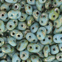 Super Duo 2.5mm x 5mm - DU0563030-43400 - Turquoise Blue Picasso