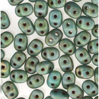 Super Duo 2.5mm x 5mm - DU0563130-85695 - Matte Turquoise Green Senegal Brown Purple