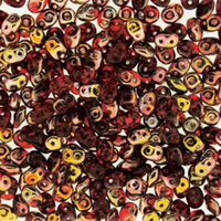 Super Duo 2.5mm x 5mm - DU0590080-27101 - Ruby Capri Gold