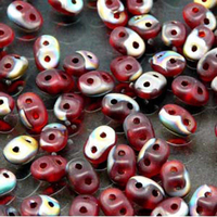 Super Duo 2.5mm x 5mm - DU0590080-28171 - Matte Ruby Vitrail
