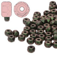 Faceted Micro Spacers 2mm x 3mm - Polychrome Sage & Citrus - FPMS2323980-29034