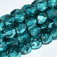 2mm Fire Polish Bead - Crystal Marine Metallic Ice - 00030-67642