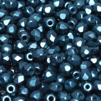 2mm Fire Polish Bead - Alabaster Pastel Petrol - 02010-25033