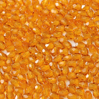 2mm Fire Polish Bead - Topaz  - 10060