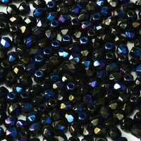 2mm Fire Polish Bead - Jet Azuro - 23980-22201