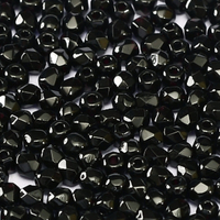 2mm Fire Polish Bead - Jet  - 23980