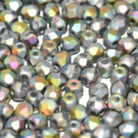 3mm Fire Polish Bead - Crystal Vitrail Full Matted - 00030-28170