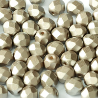 3mm Fire Polish Bead - Alabaster Pastel Light Brown - 02010-25005