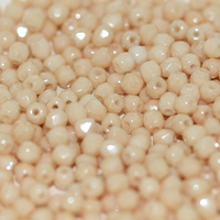 3mm Fire Polish Bead - Chalk White Champagne Luster - 03000-14413