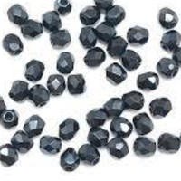 3mm Fire Polish Bead - Jet Honey Full - 23980-23500