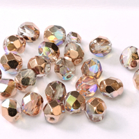 4mm Fire Polish Bead - Crystal Copper Rainbow - 00030-98533