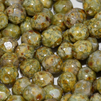 4mm Fire Polish Bead - Chalk White Vintage - 03000-15657