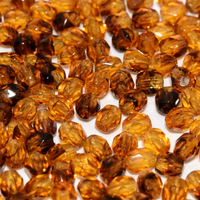 4mm Fire Polish Bead - Leopard  - 18010