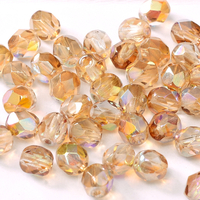 6mm Fire Polish Bead - Crystal Brown Rainbow - 00030-98532