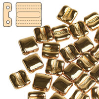 Fixer Horizontal Holes 8mm x 7.5mm - Gold Plated - FXRH8700030-35000
