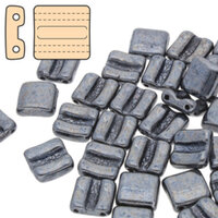 Fixer Horizontal Holes 8mm x 7.5mm - Jet Hematite - FXRH8723980-14400