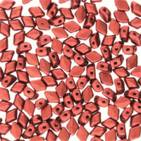 Mini Gem Duo 6mm x 4mm - GD6400030-01750 - Bronze Fire Red