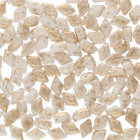Mini Gem Duo 6mm x 4mm - GD6403000-94401 - Chalk Gold Splash