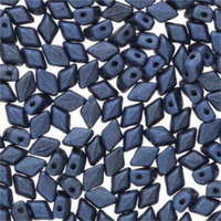 Mini Gem Duo 6mm x 4mm - GD6423980-79031 - Metallic Suede Blue