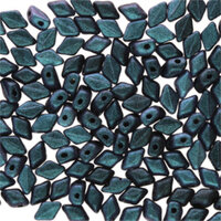 Mini Gem Duo 6mm x 4mm - GD6423980-94105 - Polychrome Chameleon Emerald
