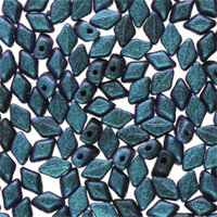 Mini Gem Duo 6mm x 4mm - GD6423980-94109 - Polychrome Dark Capri Blue